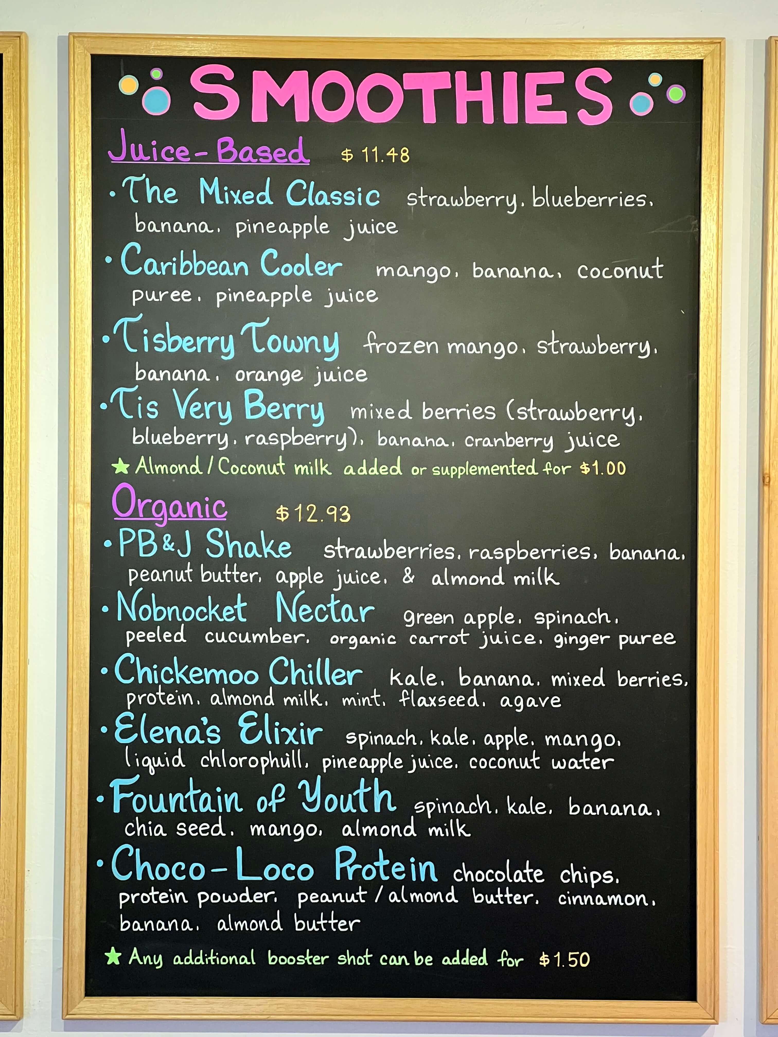 Tisberry Menu 1